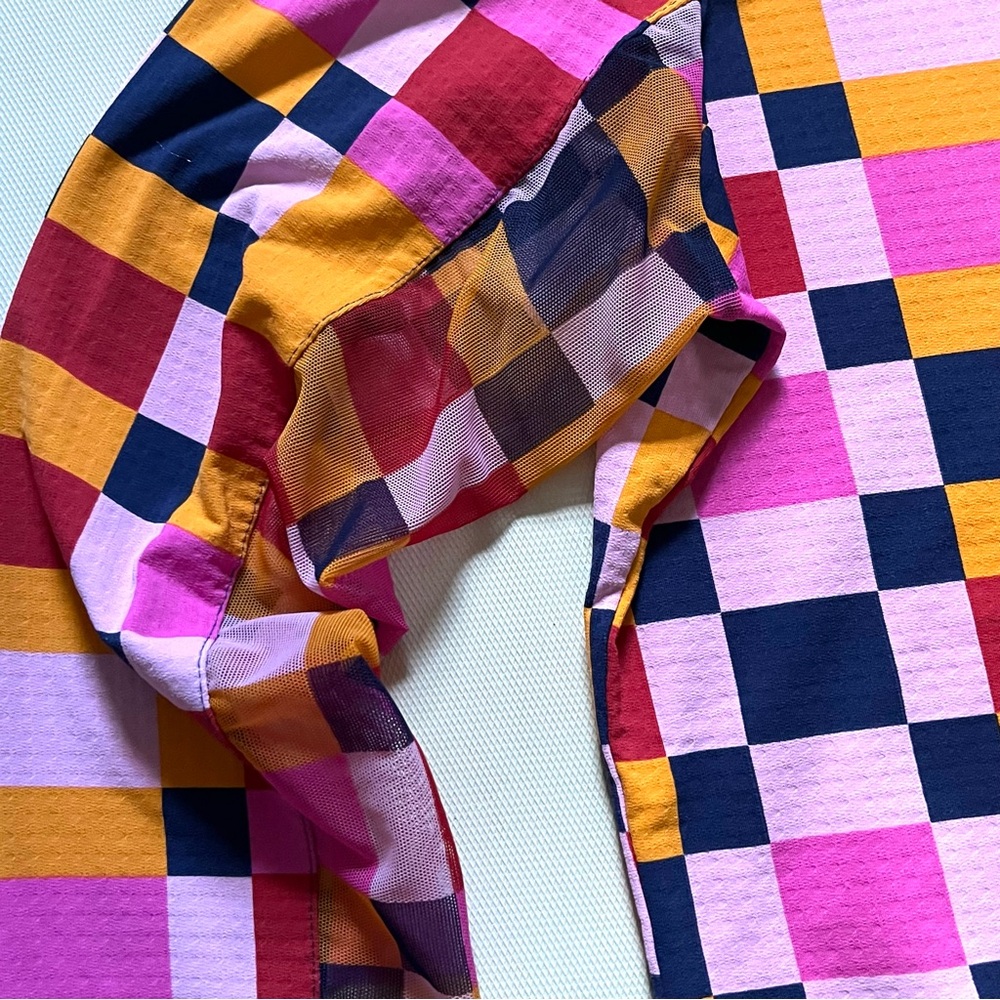 IBKUL Annalise Print Long Sleeve Crew Neck Top Hot Pink/Orange Multi XL - Picture 4 of 7